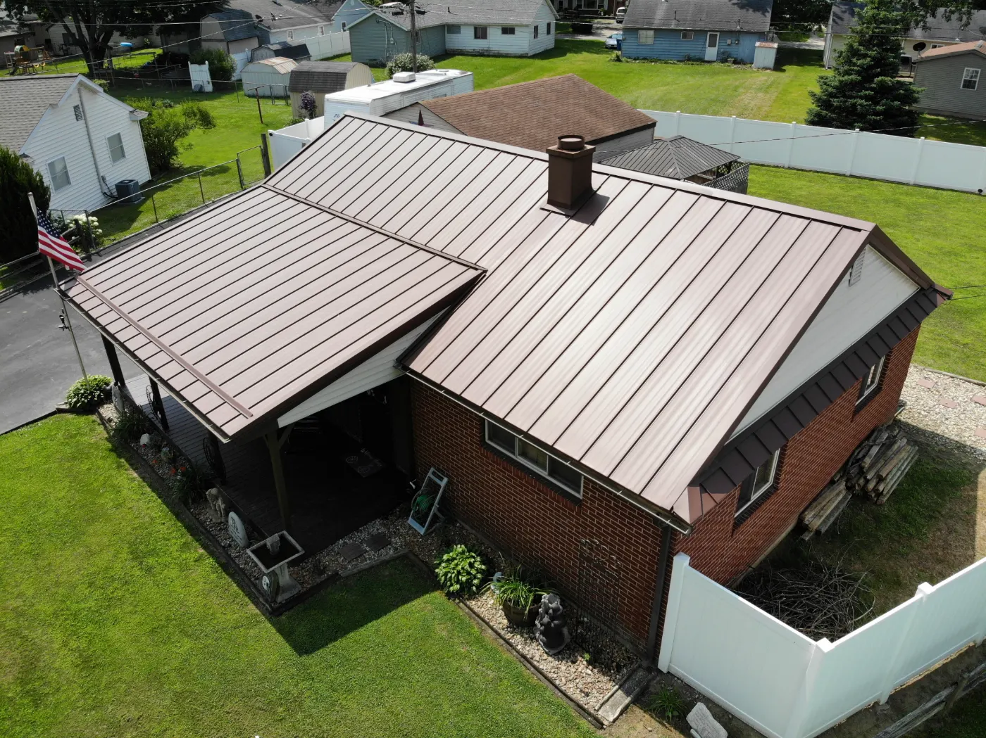 Commercial roof inspection documented in Culver